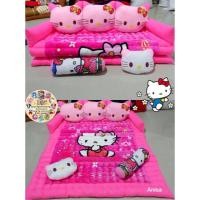 ราคา ที่นอนโซฟาหัวตุ้กตาลายเฮลโหลคิตตี้กับดอกไม้ผ้านาโน2in1 พับเป็นโซฟากางออกเป็นเตียง แถมหมอน1 หมอนข้าง1 (1403737564)