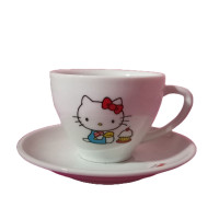 ราคา Hello kitty Sanrio แก้ว จานรอง เซ็ตน่ารัก (18226981603)