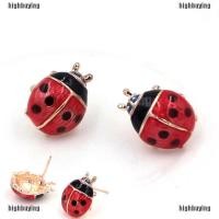ราคา ต่างหูสตั๊ด รูปแมลงเต่าทองน่ารัก สีแดง (401844832)