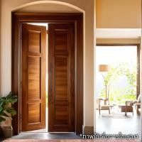 ราคา JP Wood ประตูเฟี้ยมไม้เสียดช่อ ลาย 3 ฟักโมเดิร์นขนาด 50 x 200 cm. 1บาน(รหัสD-68WH) (11003404721)