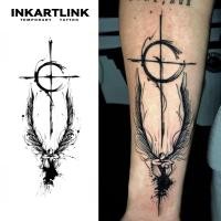 ราคา Inkartlink รอยสักกึ่งถาวร กันน้ํา ติดทนนาน ชั่วคราว สติ๊กเกอร์รอยสักปลอมวิเศษ รอยสักศิลปะ นางฟ้าแซนชั่น 18 ซม.8 ซม. (29655029943)