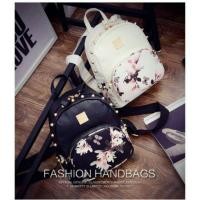ราคา กระเป๋าเป้สะพายลายดอกไม้ (410168556)