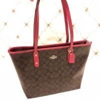 ราคา ลดหนักมาก‼️ Coach City Zip Tote in Sig 16 นิ้ว New-แท้% มีป้ายราคา+แคร์การ์ด (1612643973)