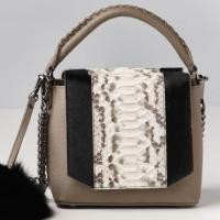 ราคา Xotique Doubleflap Bag taupe with removable strap (2268863594)