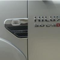 ราคา ครอบไฟแก้ม ครอบแก้มข้าง Vigo สีดำขอบชุบ logo Vigo 2005- 2014 (6831412804)