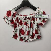 ราคา H&M เสื้อลายดอกแดง จั้มแขน (23976864501)