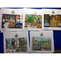 ราคา แสตมป์แผ่นชีทชุดสิริราชสมบัติครบ50ปี ปี2539 ครบชุด5แผ่นเลขตรงกัน (10182344969)