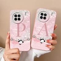 ราคา สําหรับ Vivo X90 X90s X90Pro เคสโทรศัพท์ตัวอักษรเริ่มต้นสีชมพูหวาน Panda ซิลิโคนนุ่มทนทานสําหรับ VivoX90 Pro ปกหลัง VivoX90s กรณีกันชน Capa (28577885005)