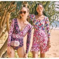 ราคา [NEW] Lyn around แท้ Swimwear ชุดว่ายน้ำแขนยาว วันพีช ทูโทน (25619419877)