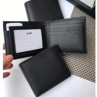 ราคา **พร้อมส่ง ของแท้**Coach men leather wallet สีดำ (27013451414)