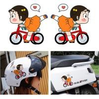 ราคา 1 คู่ สติ๊กเกอร์ติดรถยนต์ การ์ตูน เด็กตลก สติ๊กเกอร์เด็ก สติ๊กเกอร์ติดหมวกกันน็อค ตู้เย็น กระเป๋า เฟอร์นิเจอร์ รถจักรยาน (27160519080)