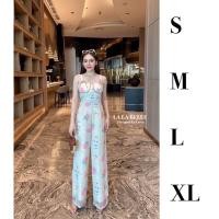 ราคา จั้มสูทกางเกงขายาวผ้าปักฉลุพิมพ์ลายดอกไม้ทั้งชุด (29750073398)