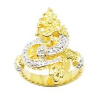 ราคา แหวนพญานาคชุบ2สีทองและทองคำขาว แหวนพญานาค แหวนทองชุบ แหวนทองคำขาว แหวนพญานาคทอง แหวนใส่เล่น (16730147695)