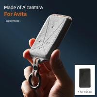 ราคา Alcantara Suede รถ Remote สมาร์ท Key กรณีสําหรับ Avatr Avita 11 12 Protector Keyless พวงกุญแจอุปกรณ์เสริม 2024 2023 (27019269067)