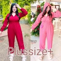ราคา Plussize286 จั้มฮู้ดสาวอวบ รอมเปอร์สาวอวบ (25251708435)
