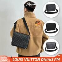 ราคา สินค้าขายดีLouis Vuitton DISTRICT Men/Shoulder Bag ผู้ชาย/กระเป๋าสะพาย/กระเป๋าร่อซู้ล/กระเป๋าเอกสาร (28074551924)