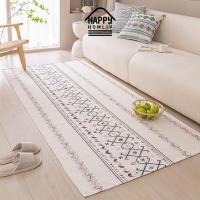 ราคา Happy HOMLIV พรมห้องนั่งเล่นห้องนอนข้างเตียงผ้าห่มห้องนั่งเล่นตกแต่งพรมปูพื้น (26553227275)