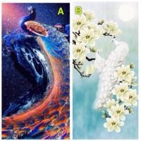 ราคา ภาพครอสติสคริสตัลบางส่วน รูปนกยูง (1587051920)