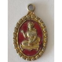 ราคา เหรียญนางกวัก กระไหล่ทองลงยาสีแดง หลัง หงษ์คู่ (27256828497)