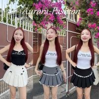 ราคา Auroraพร้อมส่ง(รูปถ่ายจากงานจริง) กระโปรงเอวกลาง กระโปรงทรงพลีส กระโปรงสั้น มีซับบางๆ ติดโบว์น่ารัก สีมินิมอลเทาดำ (28654348770)