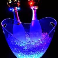 ราคา ถังน้ำแข็ง เปลี่ยนไฟสีอัตโนมัติ ถังแชมเปญ ถังใส่น้ำแข็งอคริลิก (24972058165)