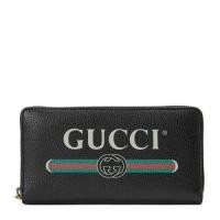 ราคา โลโก้ Gucci พิมพ์หนังกระเป๋าสตางค์ซิปเต็ม 496317 0GCAT (26414549220)
