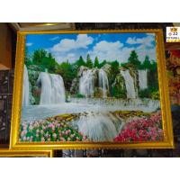 ราคา กรอบรูปสีทองพร้อมภาพ รูปวิว น้ำตก สวยงาม สบายตา ขนาด 15×20นิ้ว (4568339281)