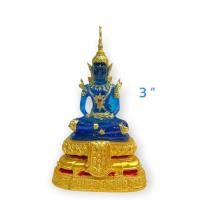 ราคา พระแก้วจักรพรรดิ ลงสีทองอเมริกัน สีฟ้า (หน้าตัก 3นิ้ว สูง18ซม.)เป็นพระเจ้าจักรพรรดิประจำวันเกิดผู้ใดมีไว้บูชาจะมีอนุภาพเ (16712587354)