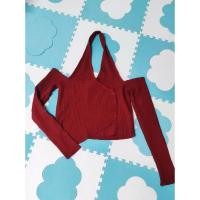 ราคา เสื้อคล้องคอปาดไหล่ สีแดง (28108175564)