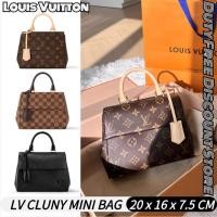 ราคา LV Louis Vuitton Cluny Mini Women's Tote Bagกระเป๋าโท้ต กระเป๋าสะพายไหล่ (24441606382)