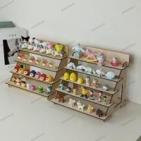 ราคา ขั้นบันได 5 ชั้น ชั้นวางโมเดล ชั้นโชว์โมเดล ชั้นวางตุ๊กตา ไม้แท้ ถอดประกอบได้ (26410264131)