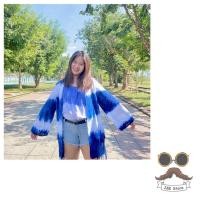 ราคา เสื้อคลุมมัดย้อม oversize ตัวใหญ่ใส่สบาย (15302855904)