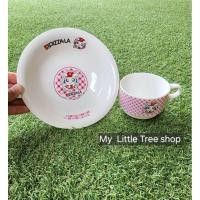 ราคา ชุดจานและแก้วน้ำเซรามิคลายแฮมทาโร่ (29010593208)