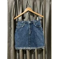 ราคา H&M แท้มือสองสภาพใหม่กระโปรงยีน เบอร์36 (18190446977)