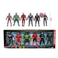 ราคา พร้อมส่ง โมเดลซุปเปอร์ฮีโร่ AVENGER 6 ตัว ไอรอนแมน ฮัค สไปร์เดอร์แมน ทานอส กัปตันอเมริกา และแบล็กแพนเทอร์ ขนาด 60x22 cm (14648787697)