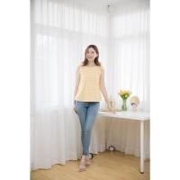 ราคา Mommade-เสื้อให้นม ชุดให้นม Yellow Wave Ribbon Top (21178295907)