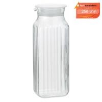 ราคา iwaki K296K-Wขวดน้ำพร้อมฝาขนาด 1000 ml. - สีขาว มีส่งฟรี แบรนด์ญี่ปุ่น แก้วใส คราบเกาะยากและเบามาก (52921316)