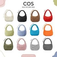ราคา ♞,♘,♙(พร้อมส่ง) กระเป๋า Cos Quilted Mini Bag สี Black/Off white/Sakura Pink/Light blue/Bright Turqu (26367666354)