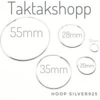 ราคา ต่างหูห่วงเงินแท้92.5% | Hoop Earring Silver 925 (194145456)