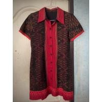 ราคา ชุดเดรสไทยผ้ามัดหมี่ (24116485420)