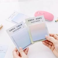ราคา memo pad สติ๊กเกอร์โพสต์อิทแบบพกพาไล่โทนสี (6932630629)