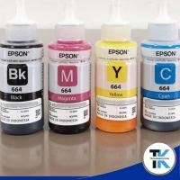 ราคา หมึกสี Epson T664 ของแท้ประกันศูนย์ EPSON หมึกสี Epson T664 (ชุด 4สี) ใช้กับพริ้นเตอร์อิงค์เจ็ท เอปสัน L100/ 110/ 120 (13632189098)