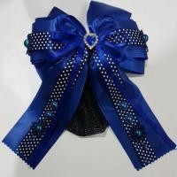 ราคา โบว์ติดผม/โบว์เน็ตติดผม/โบว์/สีน้ำเงิน (7244041467)