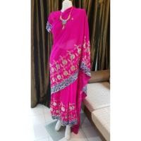 ราคา ขายชุดส่าหรีอินเดียสีชมพู สภาพใหม่ พร้อมเครื่องประดับ (3601536908)