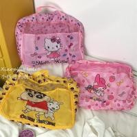 ราคา กระเป๋าใส่กระเป๋าลายการ์ตูนกระเป๋าใส่เสื้อผ้าแบบพกพาน่ารักที่เก็บเสื้อผ้าหอพักนักเรียน (24434918450)