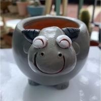 ราคา กระถางดินเผา Handmade กระถางแคคตัส กระถางรูปสัตว์ (10957718045)