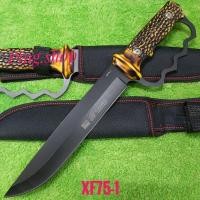 ราคา อุปกรณ์เดินป่า มีดพก มีดเดินป่า มีดพกใบตาย มีดพกเดินป่า มีดพกโคลัมเบีย รุ่น XF75-1 USA ใบดำด้ามลายงา (23531396005)