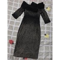 ราคา ชุดเดรสยาวลูกไม้ ปาดไหล่ งานป้าย Widelia (8134159404)