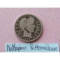 ราคา Quarter Dollar Barber ปี 1908 -D เนื้อเงิน 90% (24403261650)
