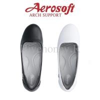 ราคา ☁️CW3133☁️ รองเท้าพยาบาล รองเท้าคัทชูเพื่อสุขภาพ aerosoft arch support(แอโร่ซอฟ) (9258840525)